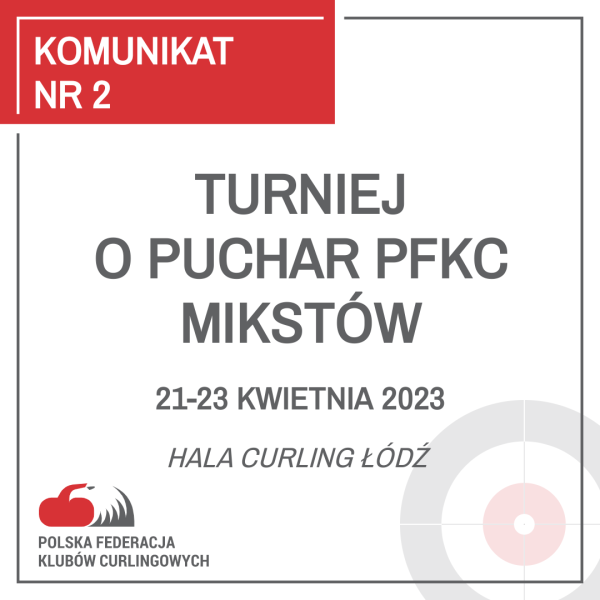 Read more about the article Turniej o Puchar PFKC Mikstów – Komunikat nr 2