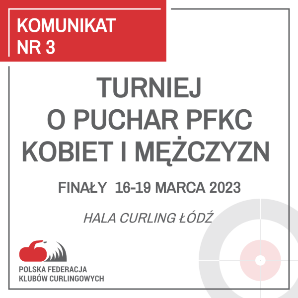 Read more about the article Turniej o Puchar PFKC Kobiet i Mężczyzn – komunikat nr 3